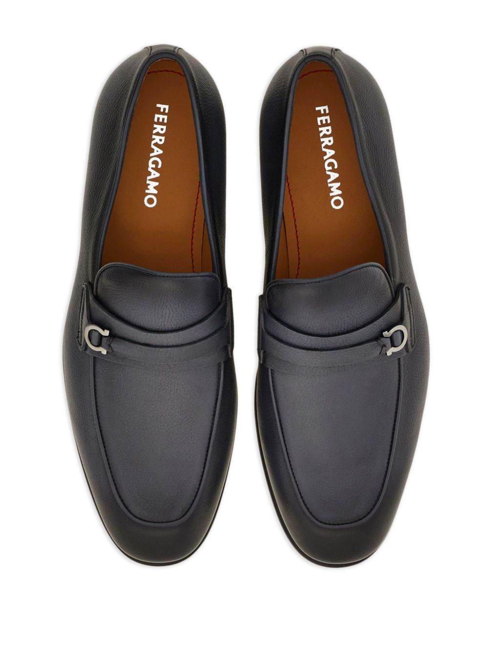 Ferragamo Loafers met Gancini-plakkaat Blauw