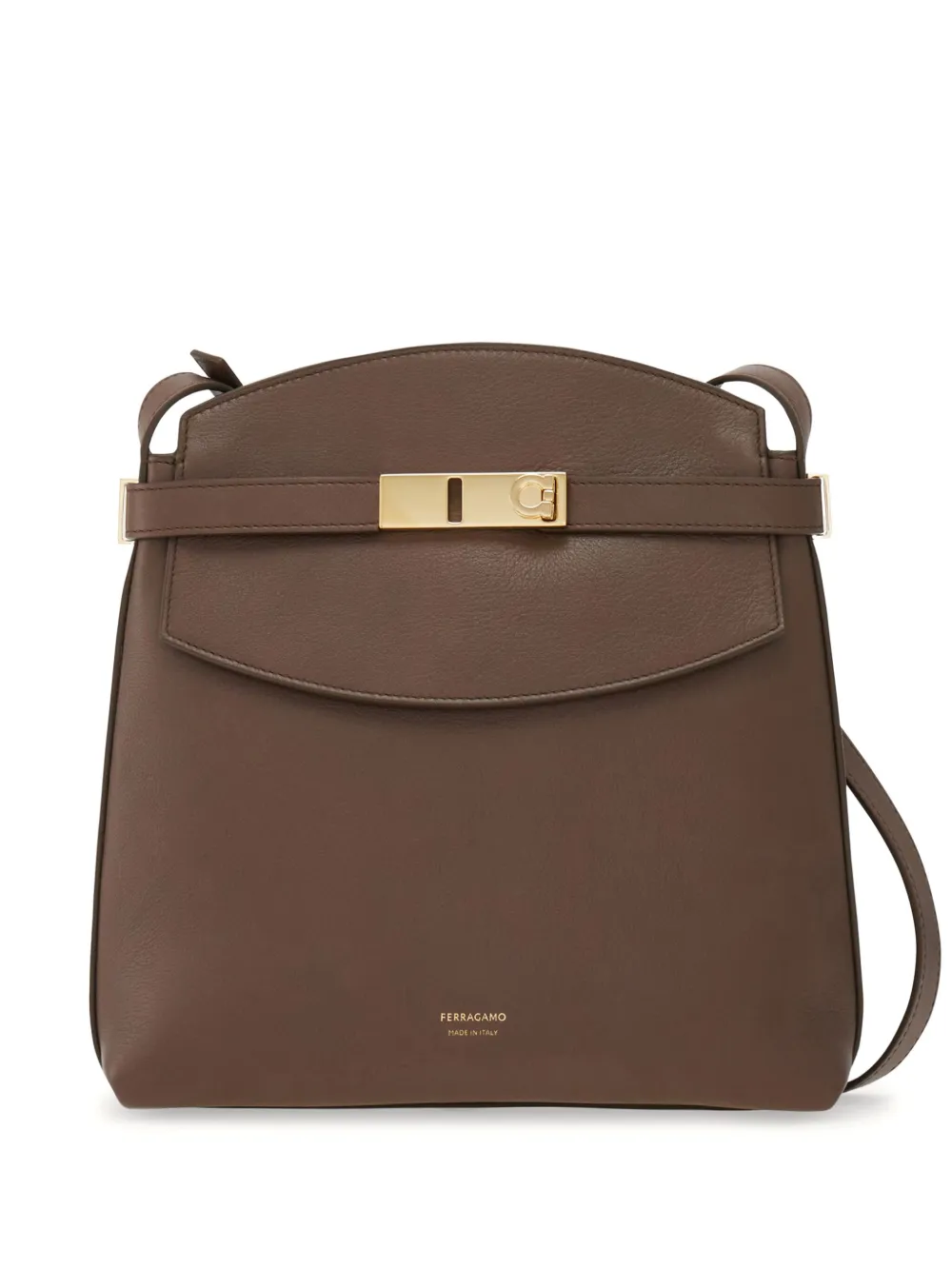 Ferragamo small Hug crossbody bag - Marrone