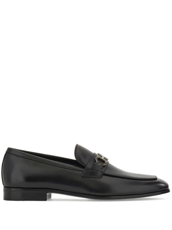 ✨人気✨ フェラガモ ガンチーニ ローファー ブラック Salvatore Ferragamo (サルヴァトーレフェラガモ) レザー