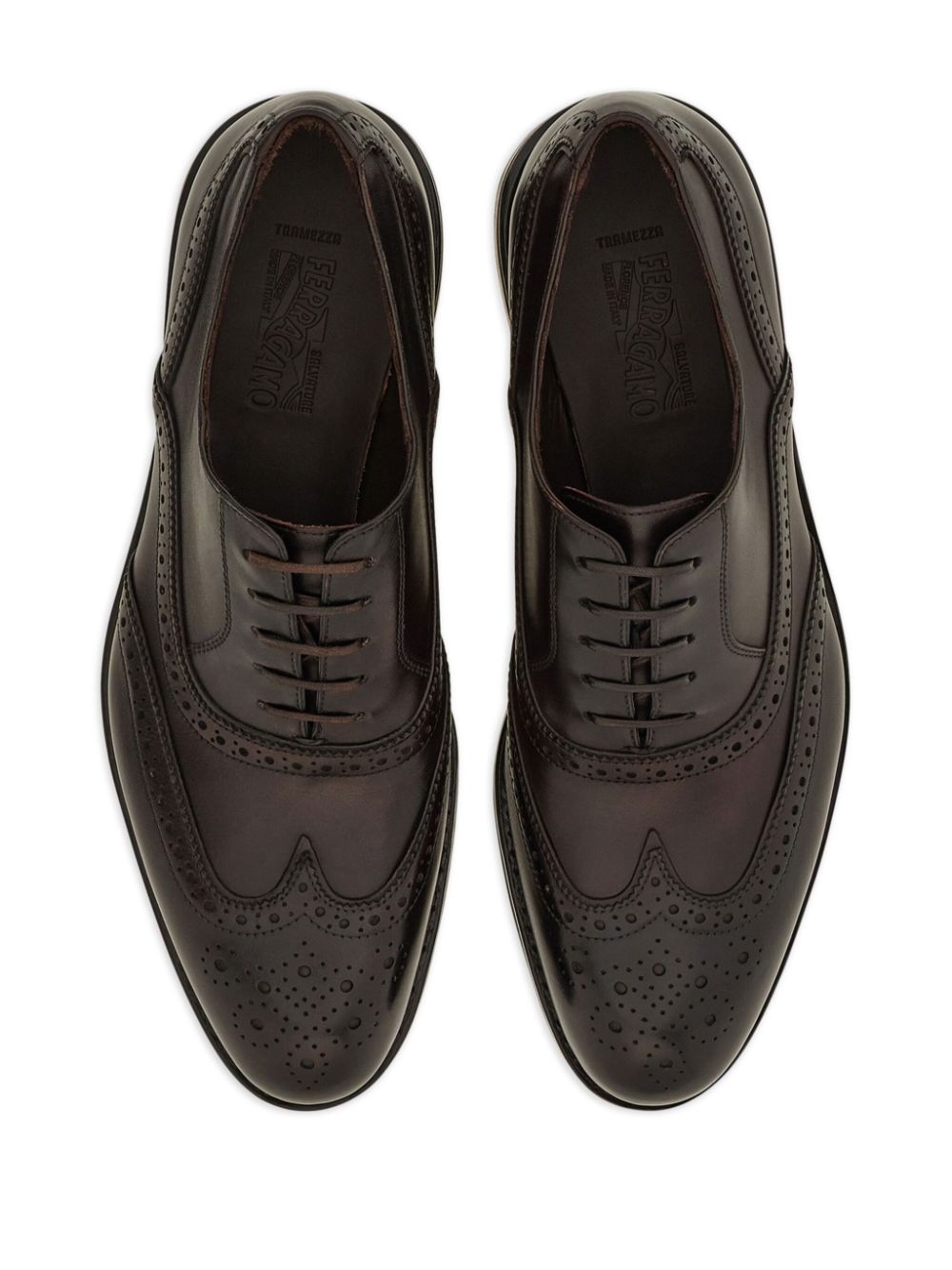 Ferragamo Tramezza oxford shoes Brown