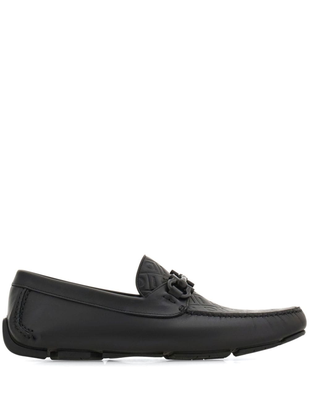 Ferragamo Loafers met Gancini-plakkaat Zwart