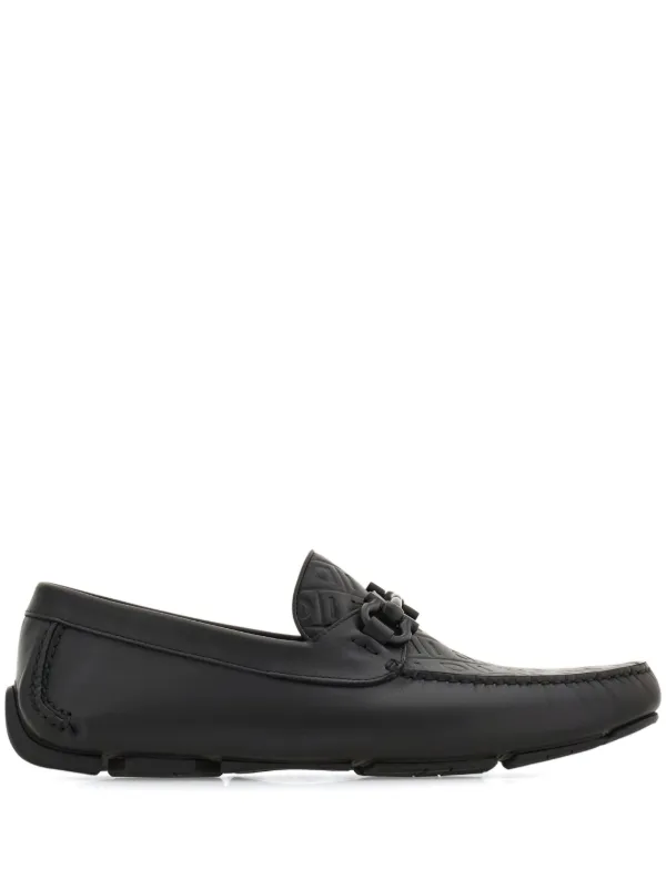 Ferragamo ガンチーニ レザーローファー | ブラック | FARFETCH JP