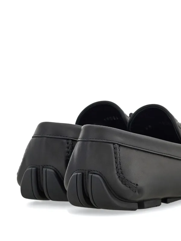 Ferragamo Mocasines Con Placa Gancini Negro FARFETCH EC