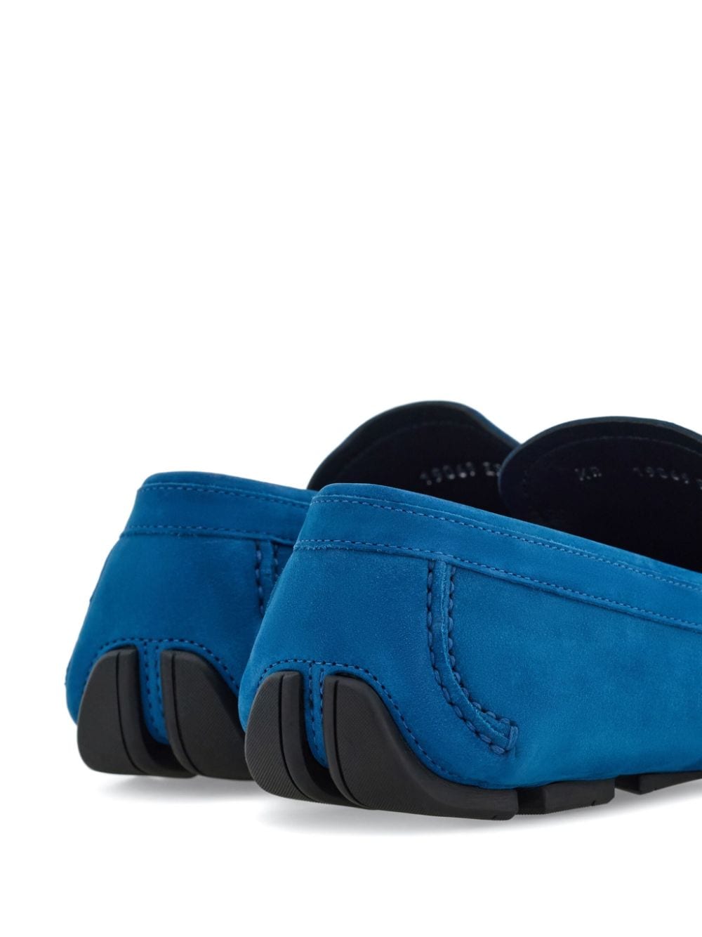 Shop Ferragamo Gancini-plaque Loafers In Blue