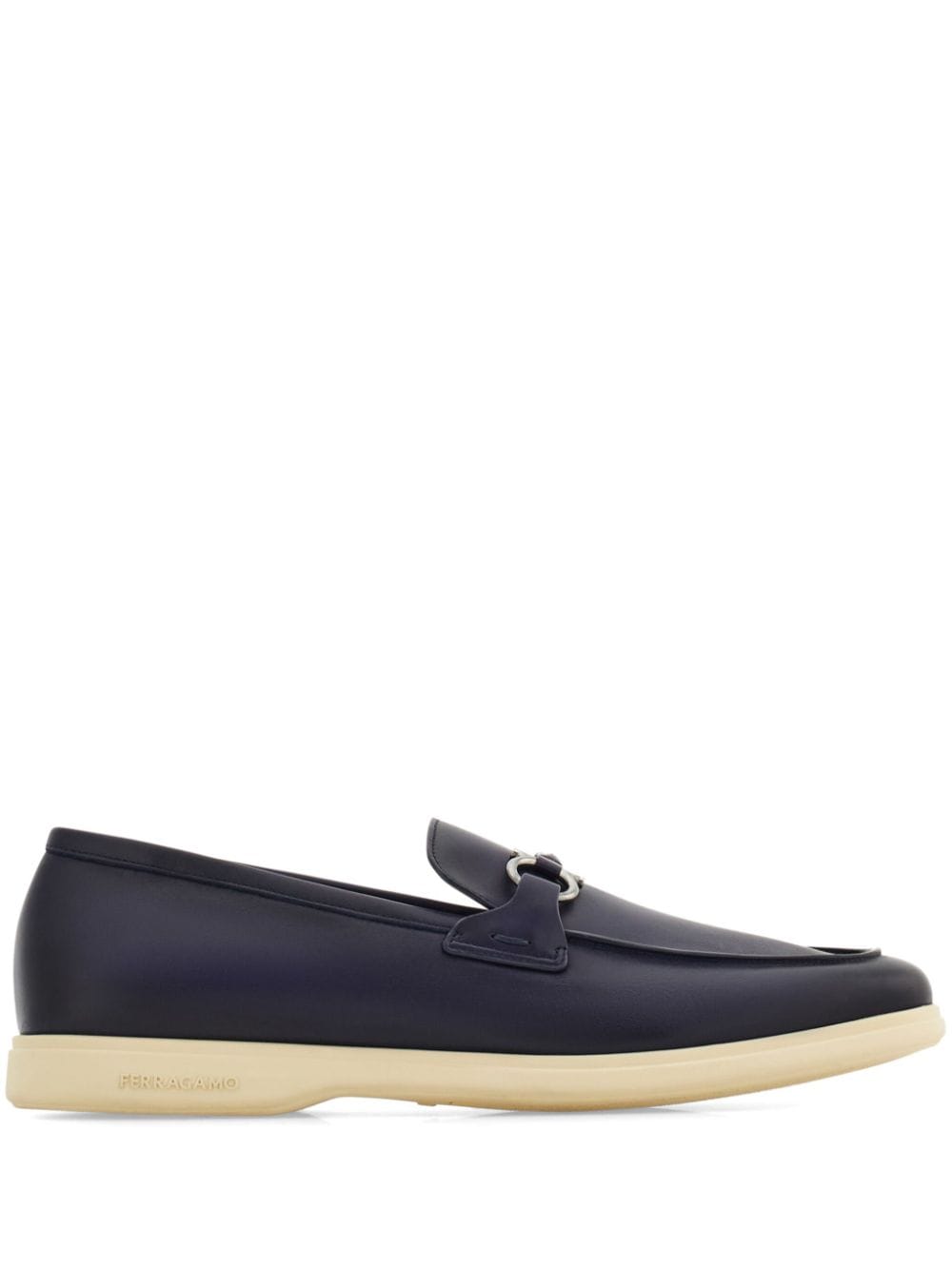 Ferragamo Loafers met Gancini-plakkaat Blauw