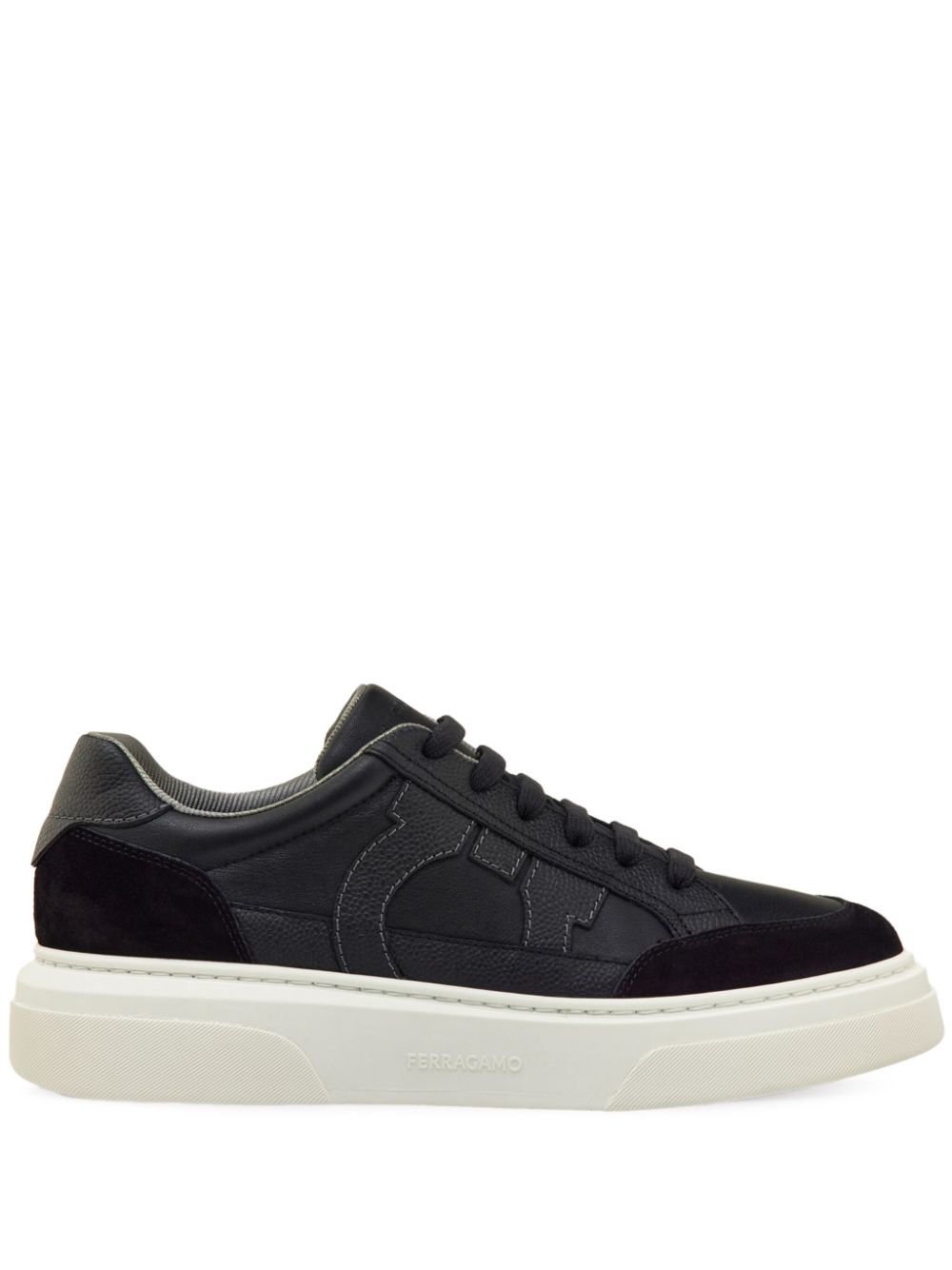 Ferragamo Gancini-embellished sneakers Black