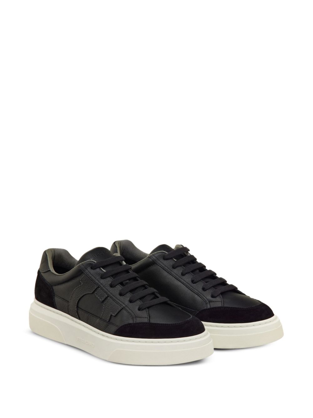 Ferragamo Gancini-embellished sneakers Black