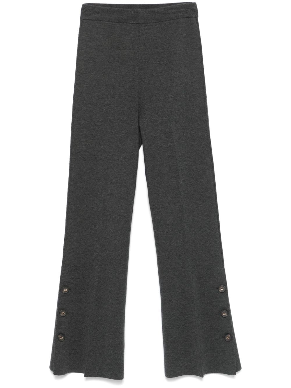 Shop Twinset Wool Trousers In Grey