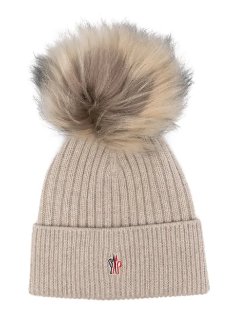 Moncler Grenoble pompom cashmere beanie hat