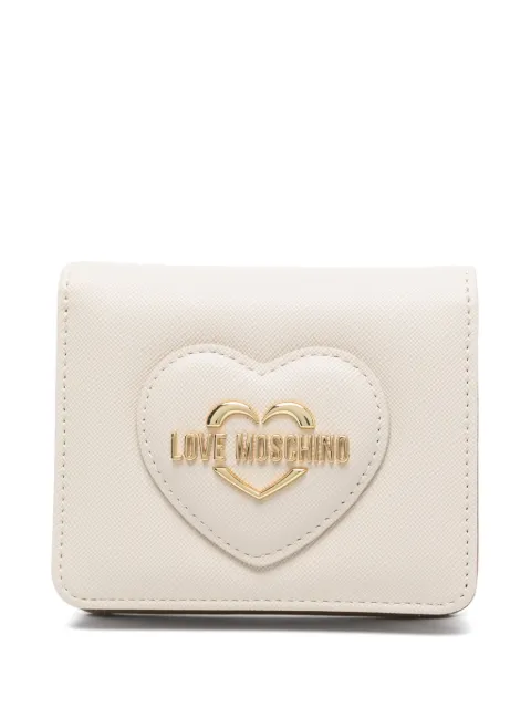 Love Moschino cartera con placa del logo