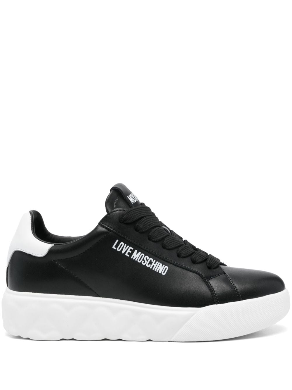 Love Moschino logo-print sneakers Black