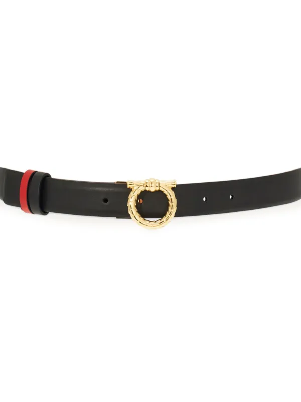 【FERRAGAMO】関税込☆ガンチーニ ベルト レディース レッド Ferragamo ガンチーニ リバーシブル ベルト | レッド | FARFETCH JP