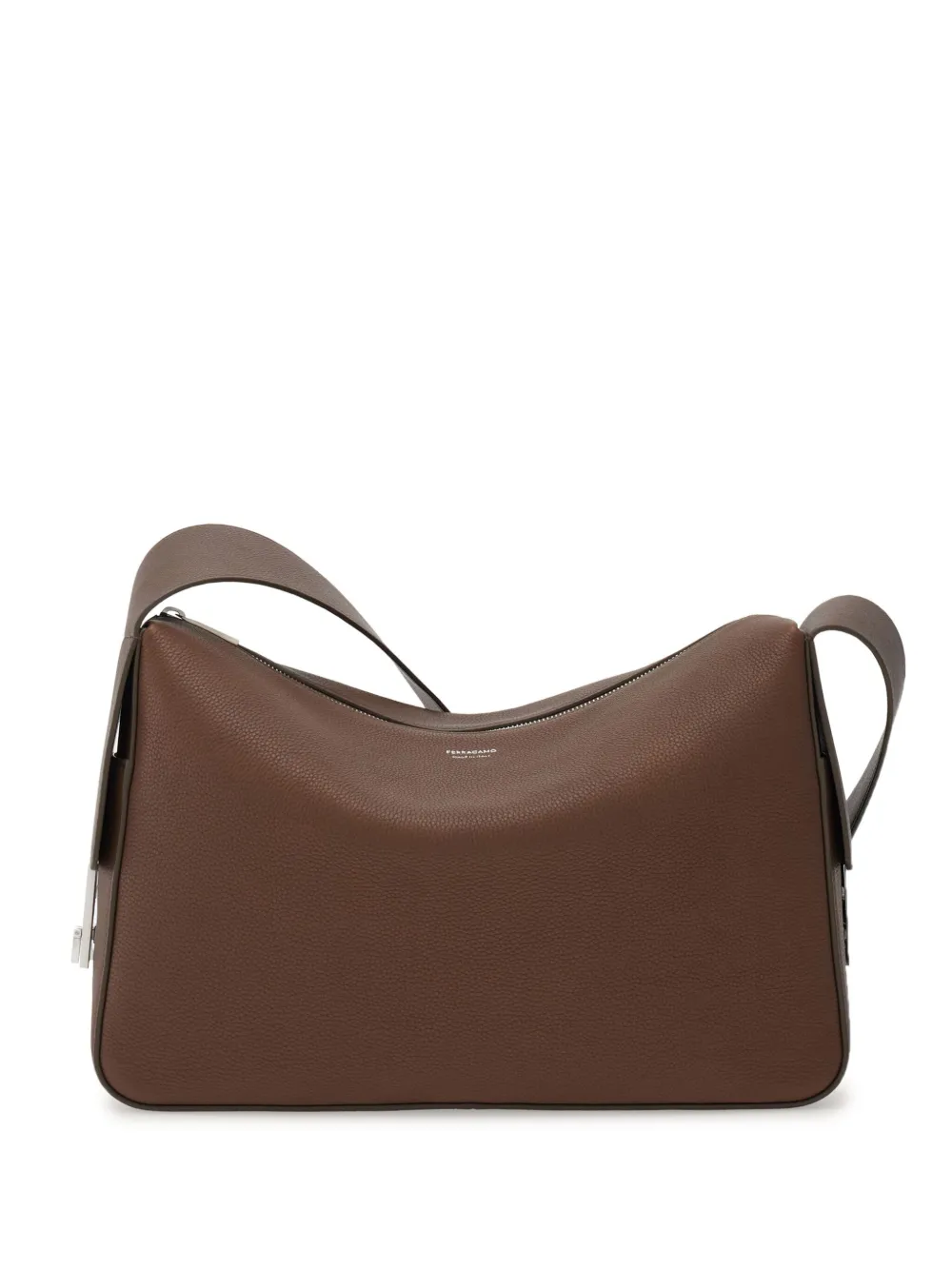 Ferragamo レザー ショルダーバッグ - ブラウン Ferragamo レザー ショルダーバッグ - ブラウン