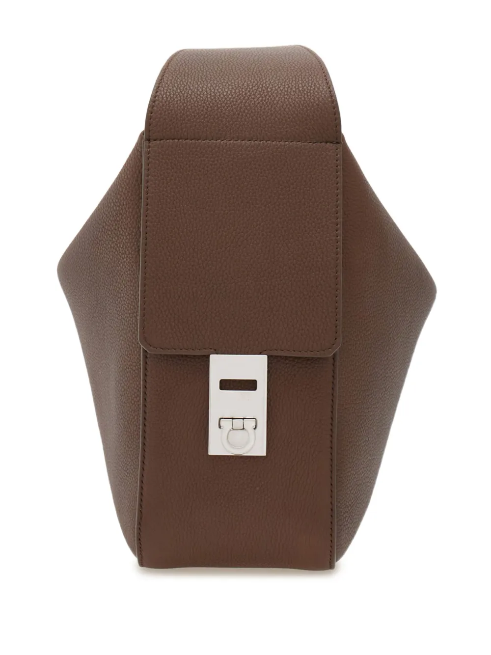Ferragamo Leren crossbodytas Bruin