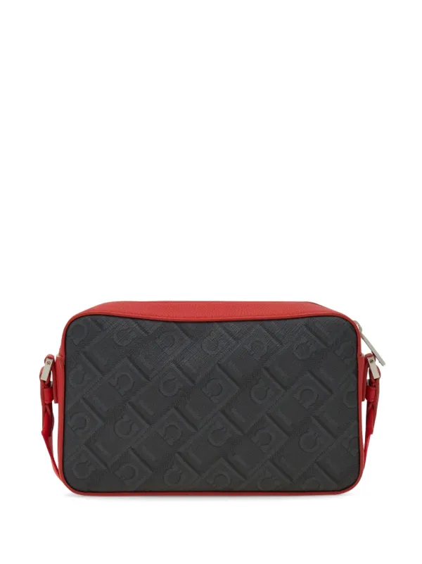 新品　ショルダーバッグ　フェラガモ　赤 Ferragamo モノグラム ショルダーバッグ | レッド | FARFETCH JP