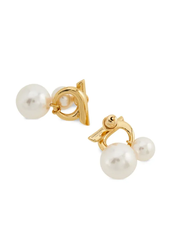 Ferragamo デコラティブ ピアス | ゴールドトーン | FARFETCH JP
