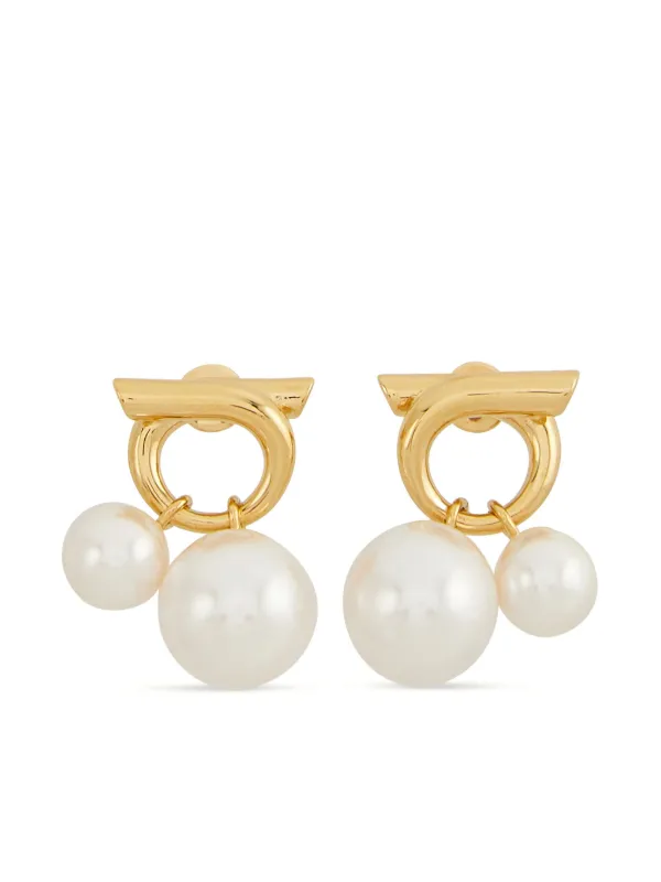 Ferragamo デコラティブ ピアス | ゴールドトーン | FARFETCH JP
