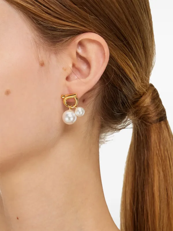 フェラガモ　ゴールドピアス FERRAGAMO フェラガモ ピアス 76 0549 レディース ガンチーニ