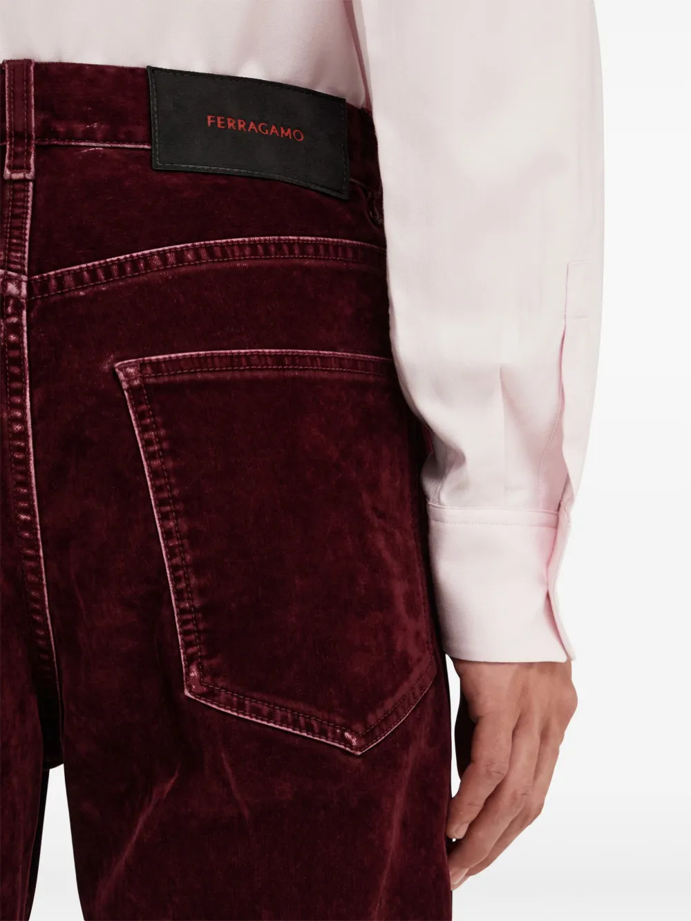 Ferragamo Broek met vijf zakken Rood