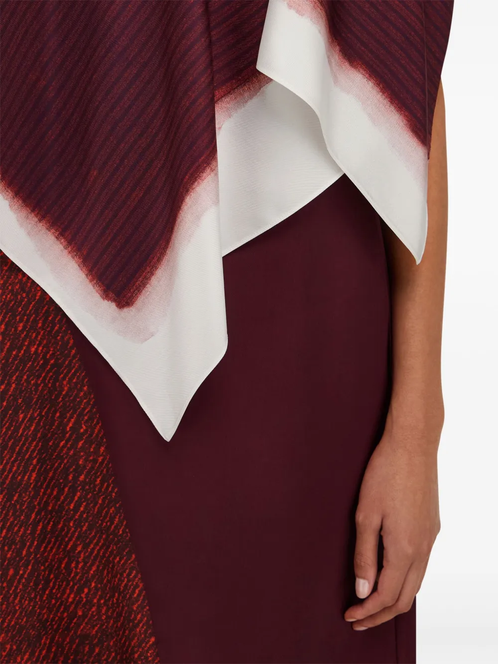 Ferragamo Gelaagde mini-jurk Rood