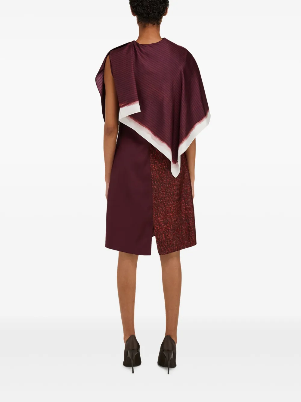 Ferragamo Gelaagde mini-jurk Rood