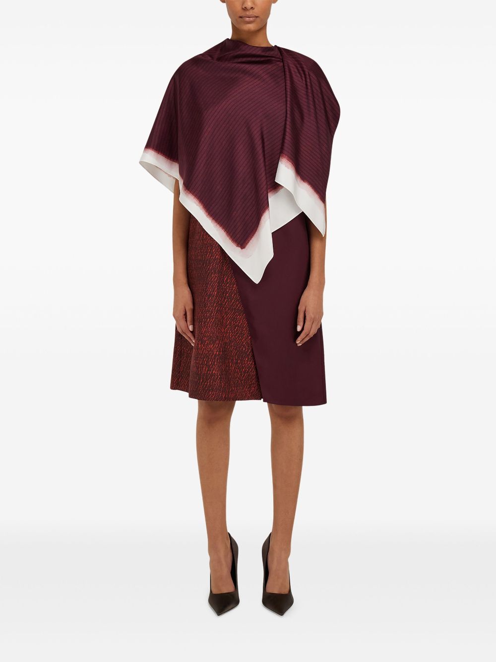 Ferragamo layered-design mini dress