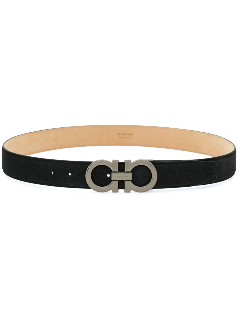 Ferragamo adjustable Gancini belt - Black