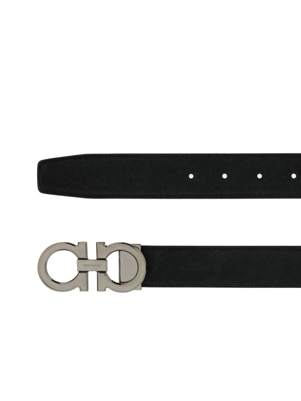 Ferragamo adjustable Gancini belt - Black