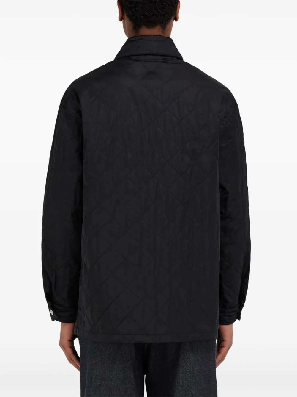 Ferragamo Gewatteerd shirtjack Zwart