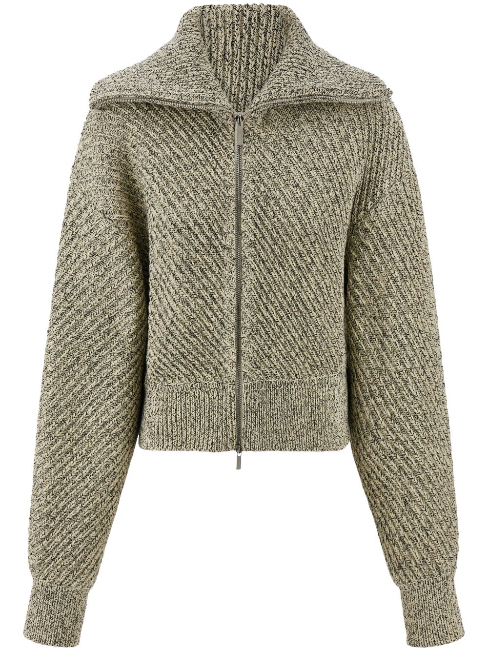 Ferragamo knitted bomber jacket - Neutrals