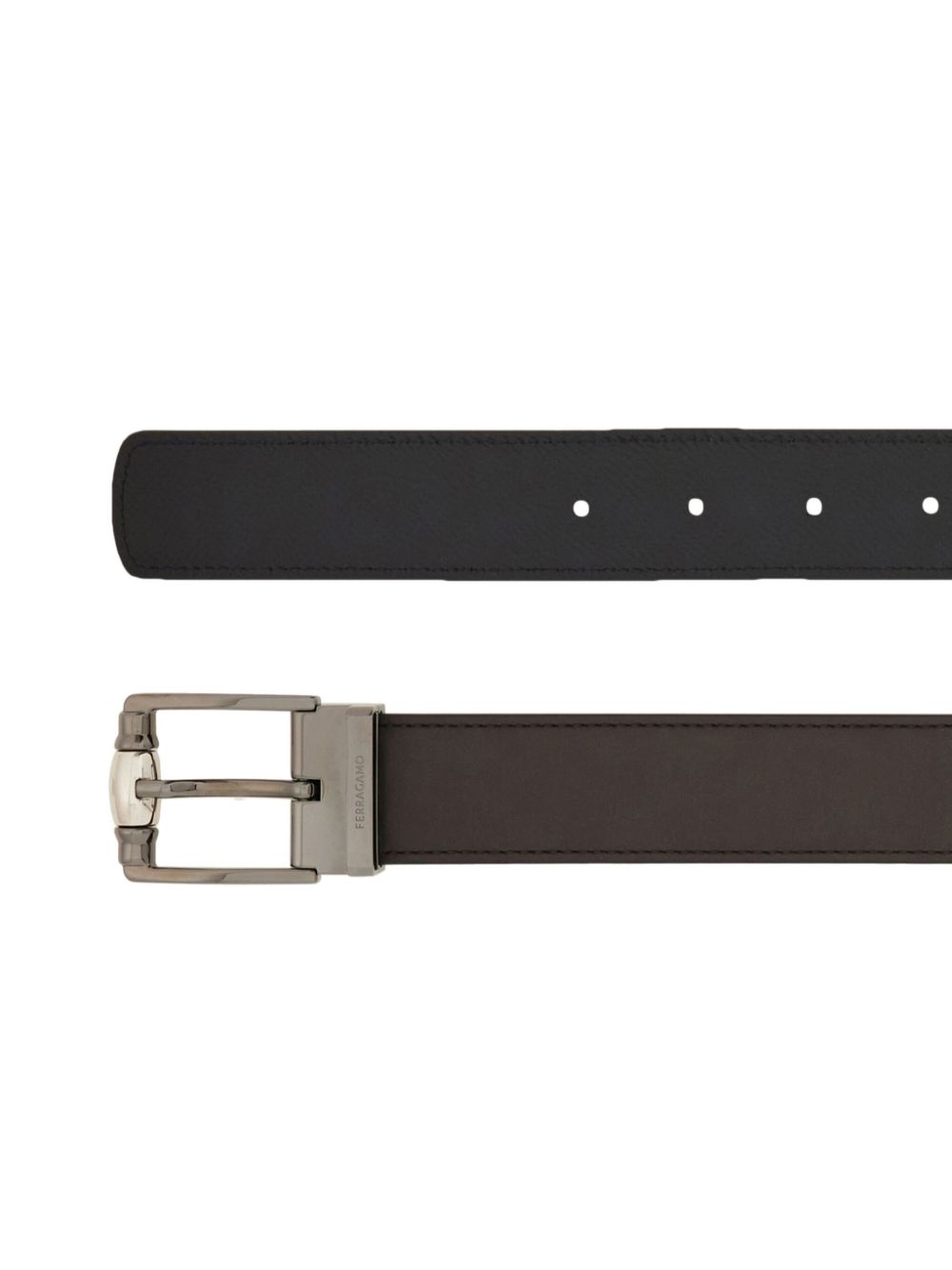 Ferragamo Omkeerbare leren riem - Bruin