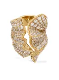 Ferragamo crystal-embellished ring - Gold