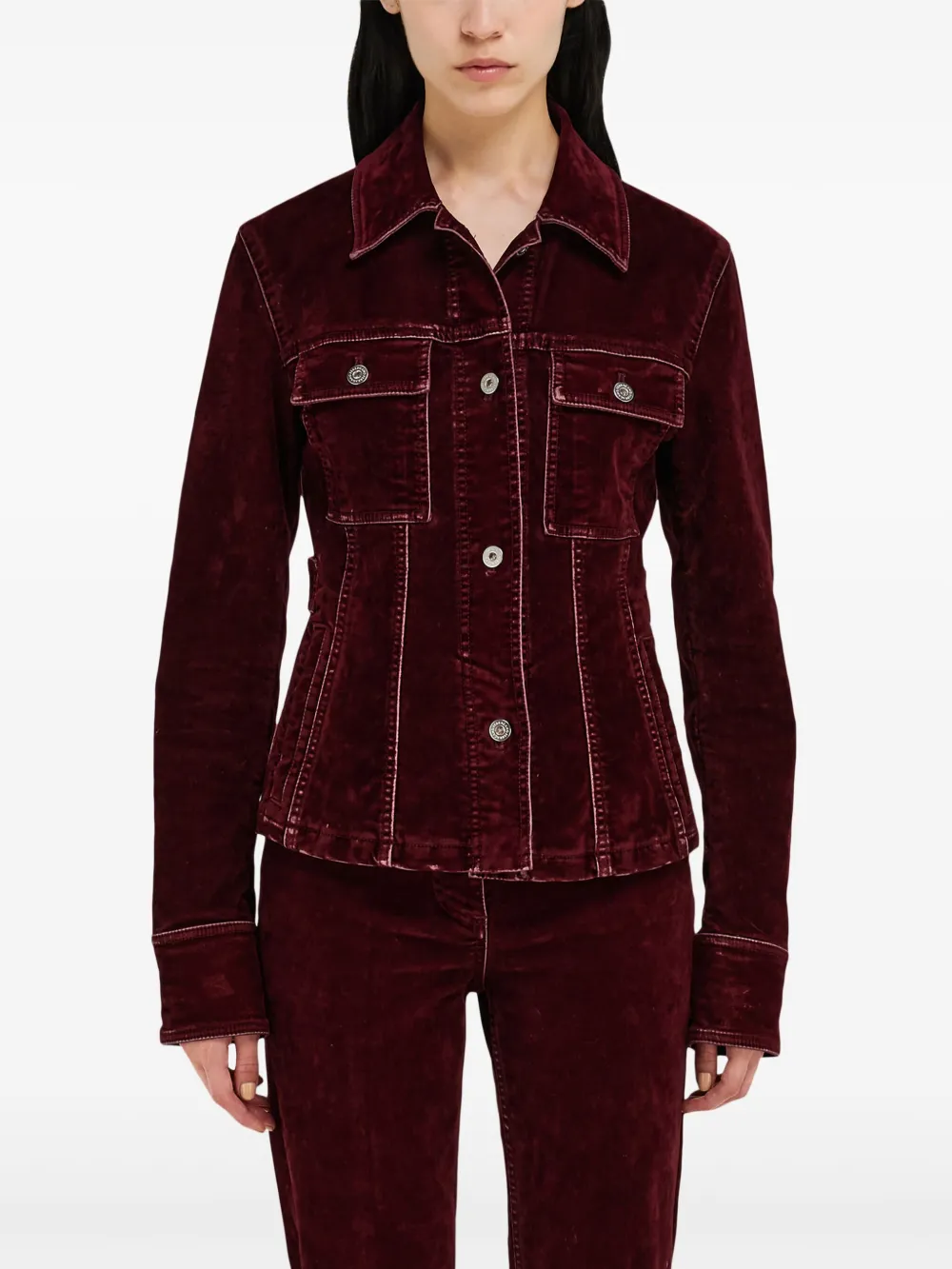 Ferragamo Trucker Jacket In Red