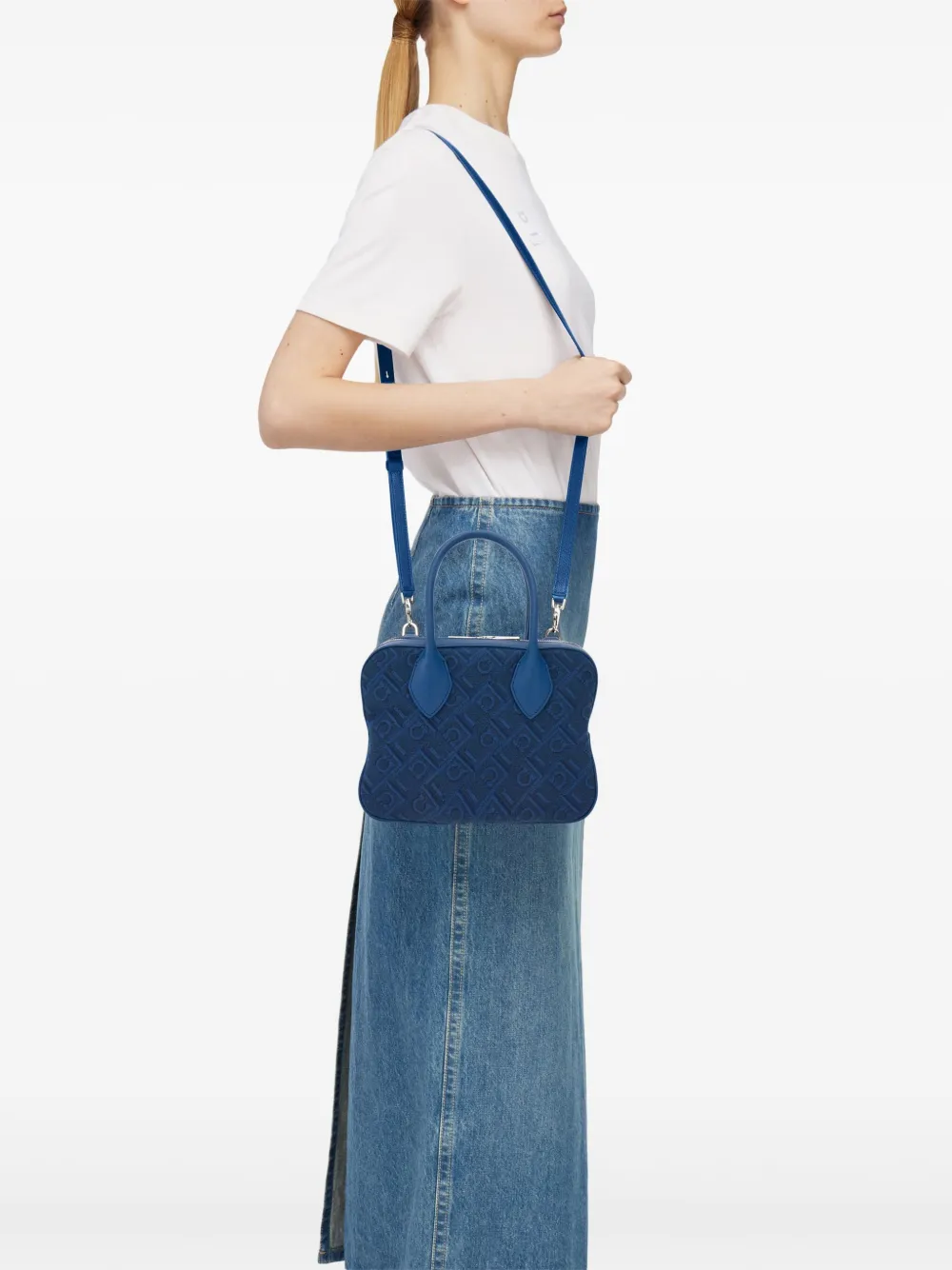 Ferragamo Grote shopper Blauw