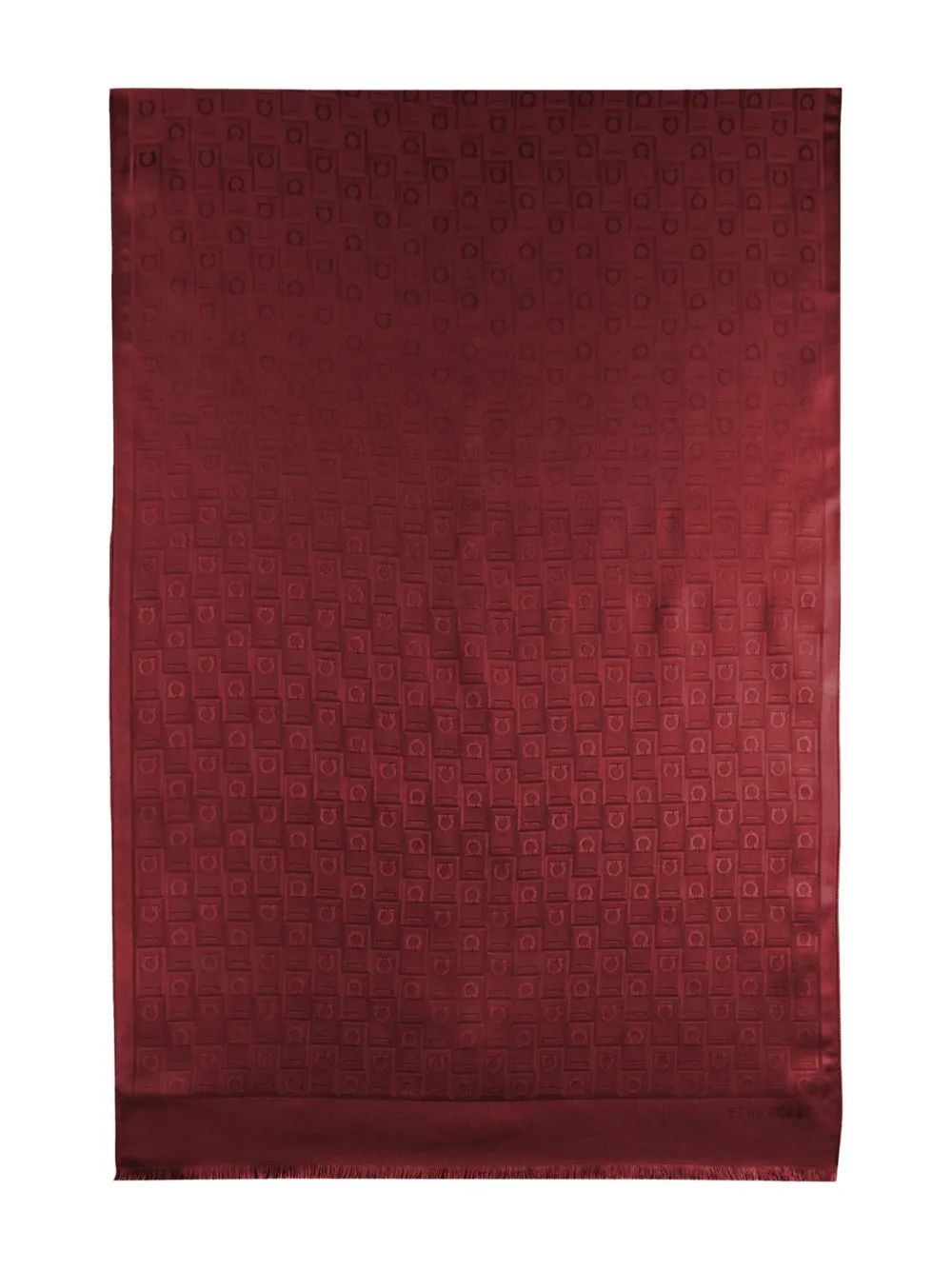 Ferragamo Monogram Stole In Red