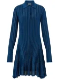 Ferragamo semi-sheer skater dress - Blue