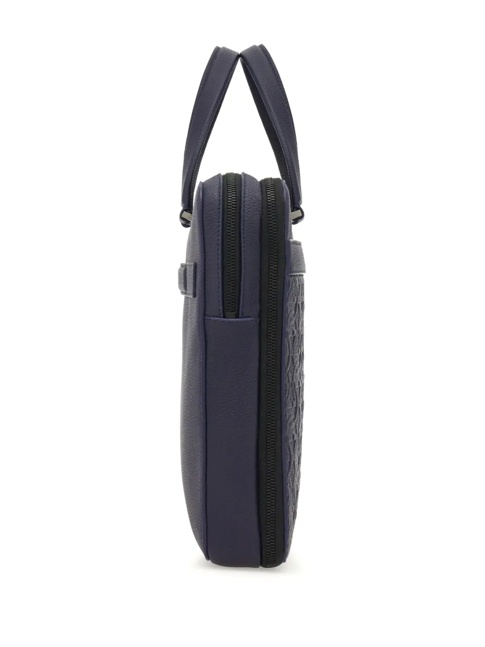 Ferragamo Gancini leren aktetas Blauw