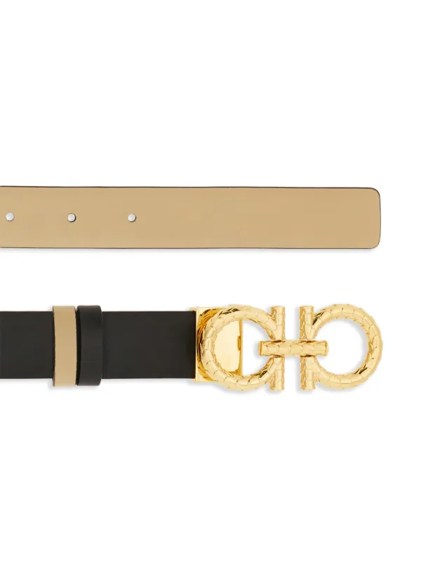 Ferragamo Reversible Gancini-buckle Belt | Black | FARFETCH display picture 1