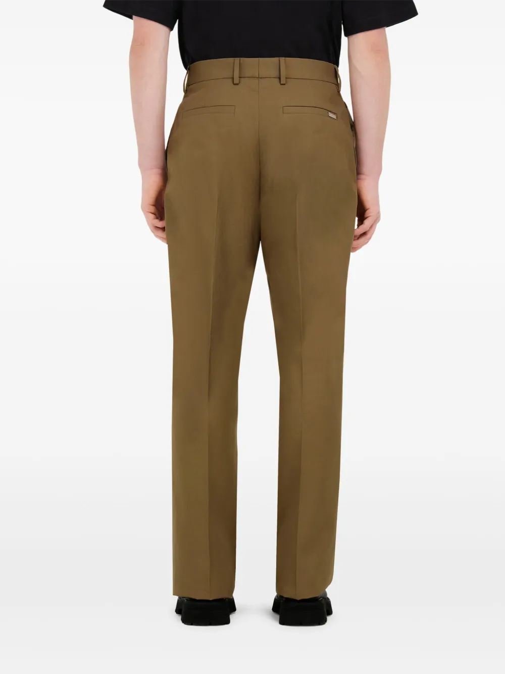 Ferragamo Katoenen broek Groen
