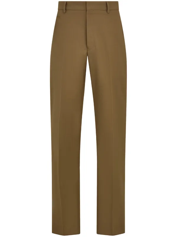 Ferragamo Cotton Trousers in Green