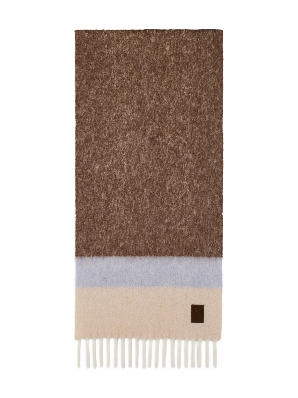 Ferragamo striped fringed scarf | Brown | Image 1