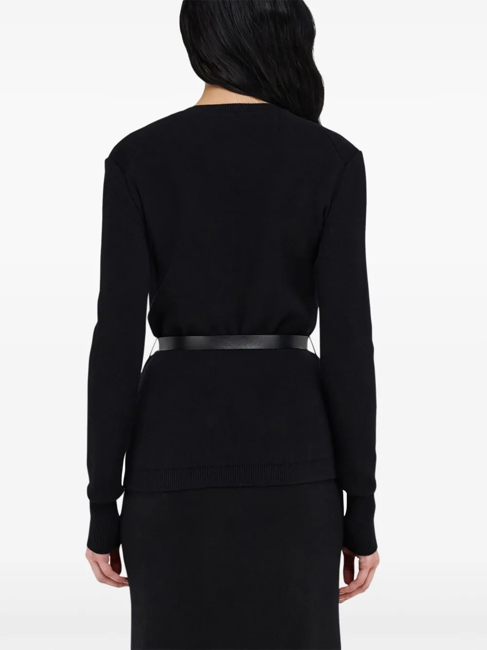 Ferragamo Vest met ceintuur Zwart