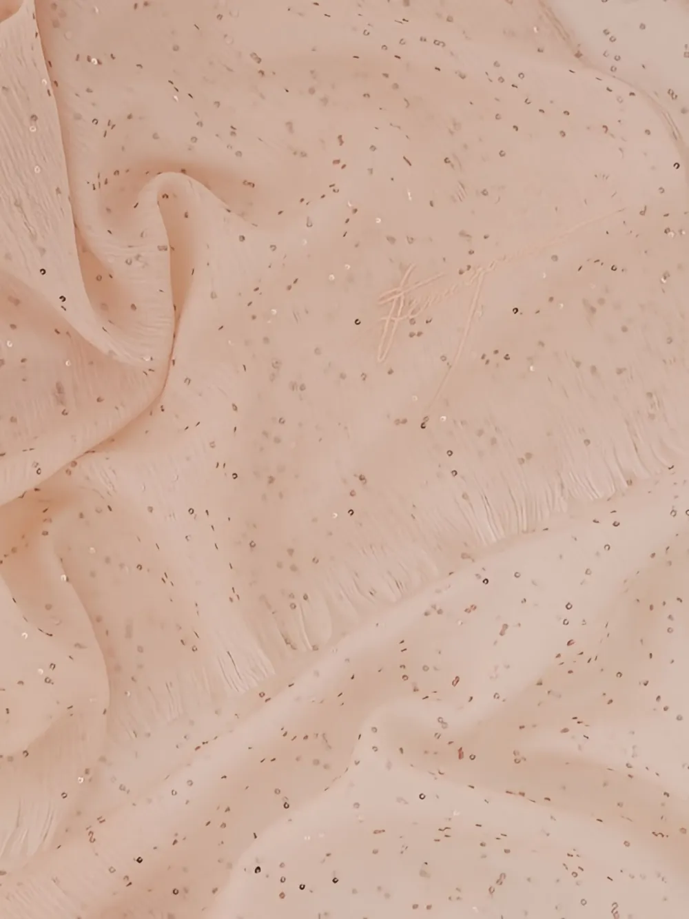 Ferragamo Sequin-embellished Stole Scarf In Pink