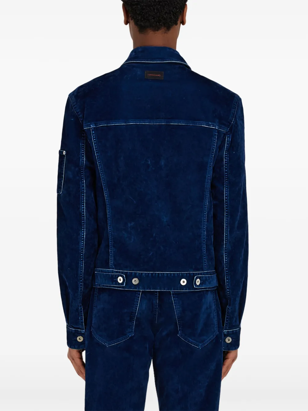 Ferragamo Truckerjack Blauw