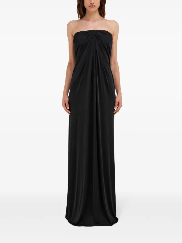 Ferragamo Strapless Maxi Dress | Black | FARFETCH
