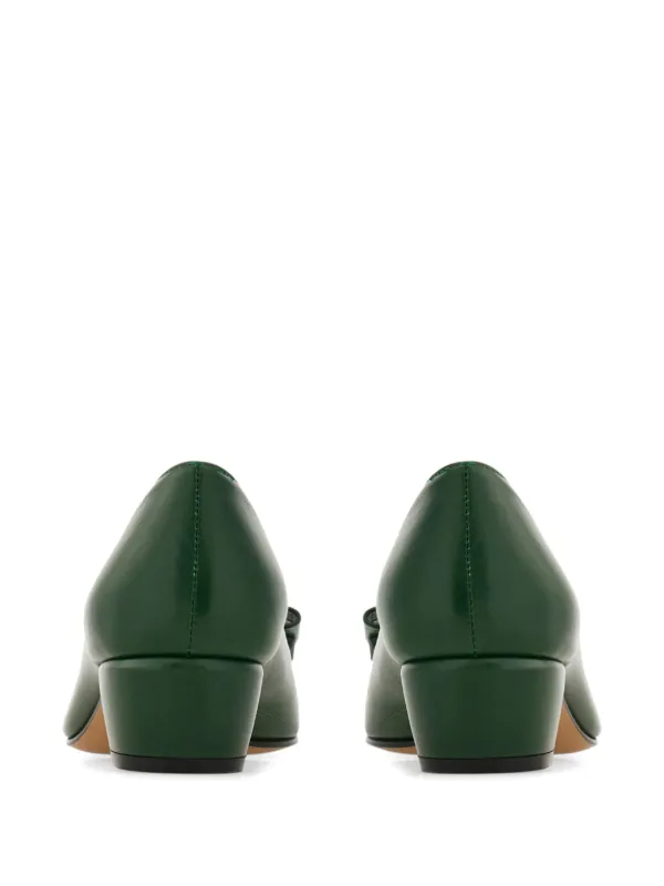 Ferragamo 30mm Vara Pumps | Green | FARFETCH