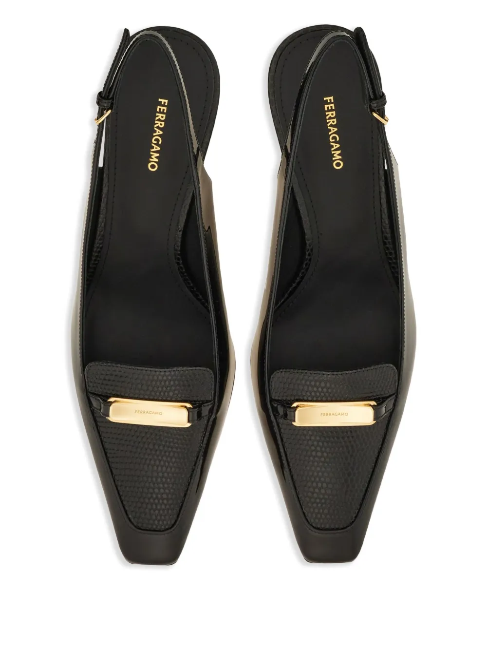 Ferragamo 55mm New Vara-buckle pumps Black