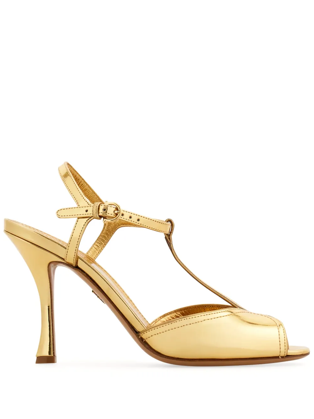 Ferragamo 70 mm sandalen met T-bandje Goud