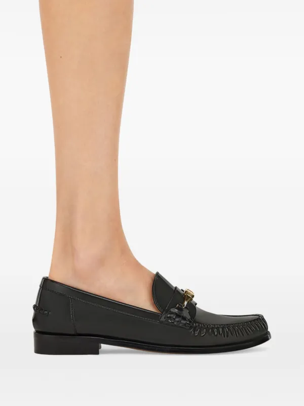 FERRAGAMO ブラックローファー Ferragamo ブラックレザー ローファー