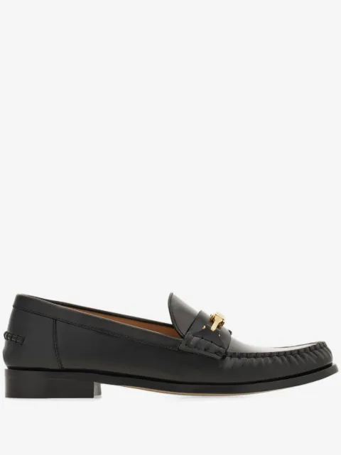 gold-tone loafers
